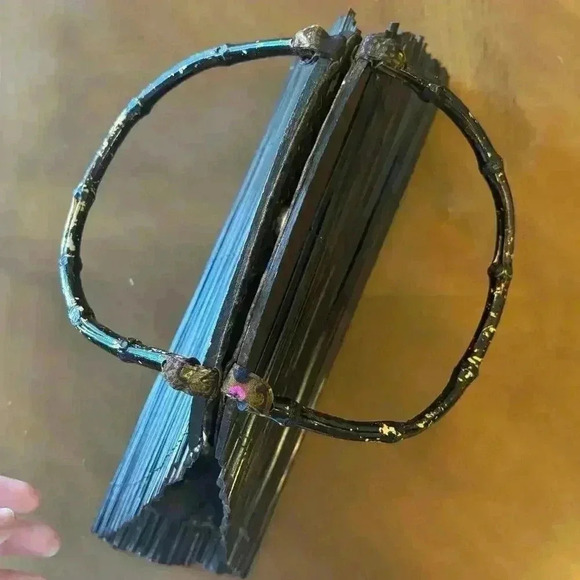 World market wooden purse with bamboo handles very boho artsy look - Picture 6 of 16